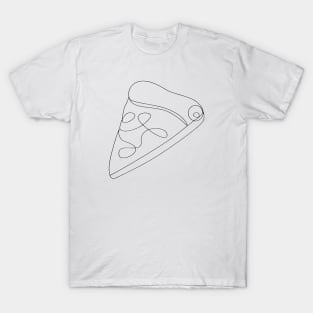 Pizza Slice Line Drawing T-Shirt